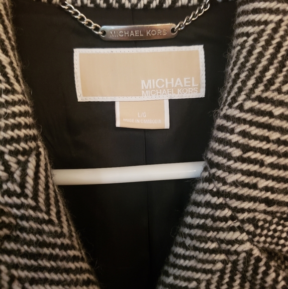Michael Kors Herringbone Coat - Picture 2 of 4